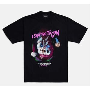 I SAW THE TV GLOW MOVIE | MR SPRINKLY TEE; Size LARGE, BNWT | OFFICIAL A24 MERCH